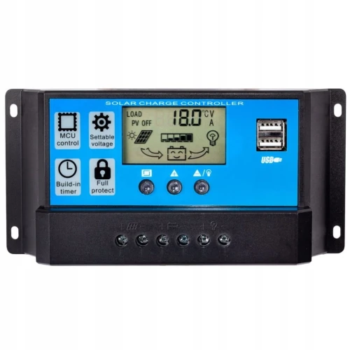 VOLT SOL PWM 40A 2xUSB REGULATOR SOLARNY