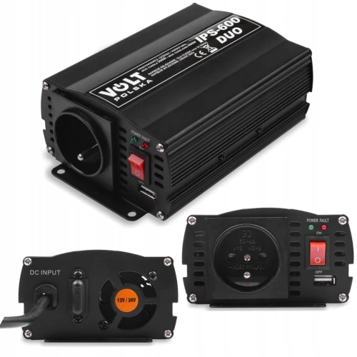 Przetwornica napięcia 12-24V 230V DUO 600W VOLT PL