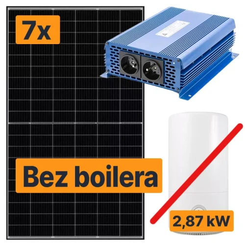 Solarny podgrzewacz wody 2,9 kW Panele słoneczne JA Solar