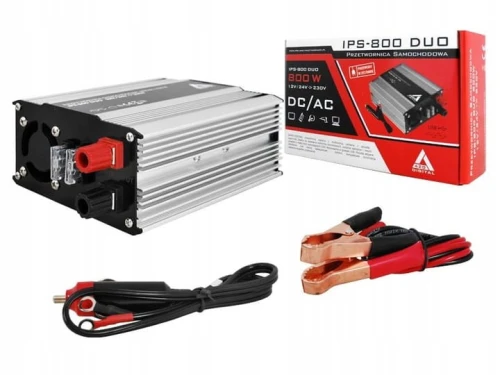 AZO Digital Samochodowa przetwornica napięcia 12 VDC / 24 VDC / 230 VAC IPS-800 800W DUO
